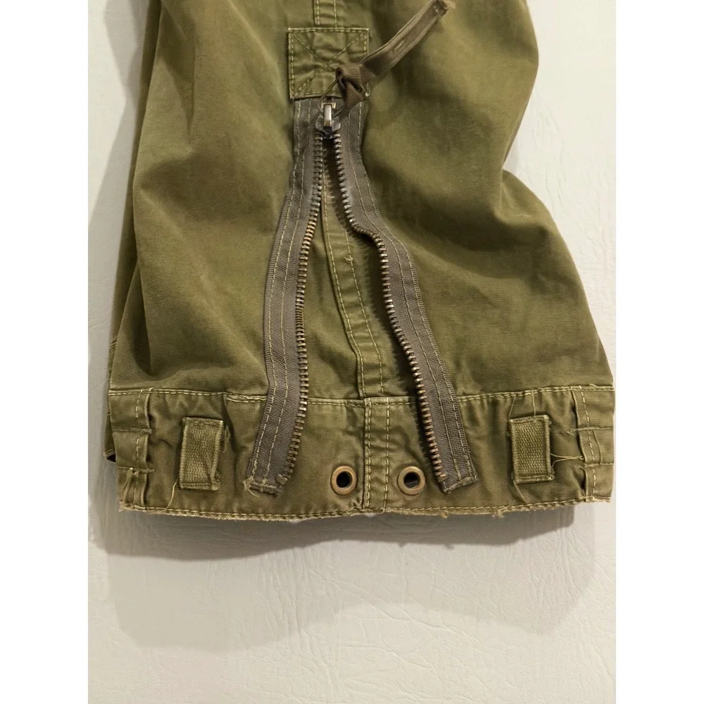 Abercrombie & Fitch XL Cargo Pants Mens‎ Green Paratrooper Work Wear Military